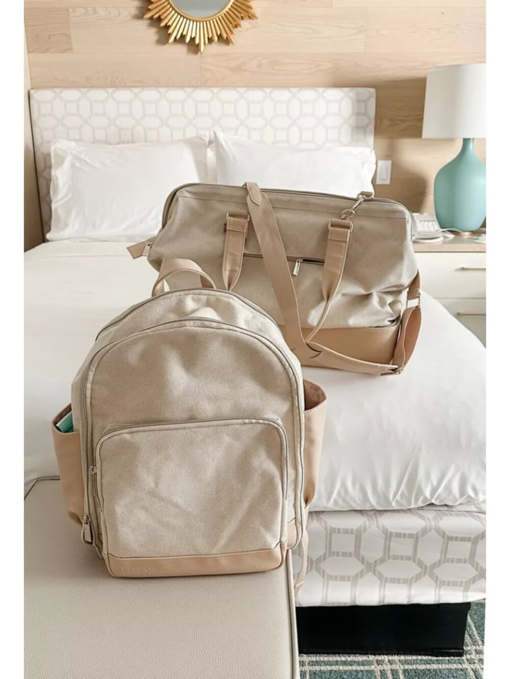 BEIS The Backpack in Beige